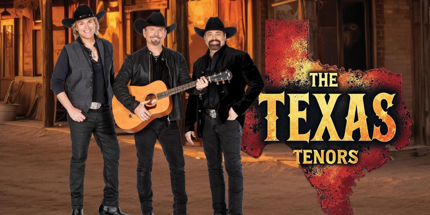 Three caucasian males dressed in black western attire.
